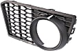 Front, Passenger Side Fog Light Trim, Textured Black, Side Bumper Grille, Base Model, with M Package