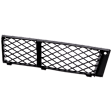 Front, Passenger Side, Outer Bumper Grille, Textured Black