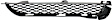Front, Passenger Side Bumper Grille, Black