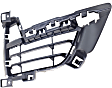 Front, Passenger Side, Outer Bumper Grille, Textured Black