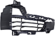 Front, Passenger Side, Outer Bumper Grille, Textured Black