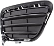 Front, Passenger Side, Outer Bumper Grille, Black