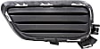 Front, Passenger Side, Outer Bumper Grille, Black