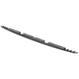 Front, Center Bumper Trim, Black
