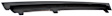 Front, Driver Side Bumper Trim, Textured Bumper Grille Finisher, Base Model