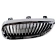 Passenger Side Grille Assembly, Chrome Shell w/ Black Insert, Grille