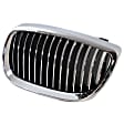 Driver Side Grille Assembly, Chrome Shell w/ Black Insert, Grille