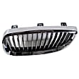 Driver Side Grille Assembly, Chrome Shell w/ Black Insert, Grille