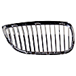 Driver Side Grille Assembly, Chrome Shell w/ Black Insert, Grille
