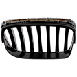 Driver Side Grille Chrome Shell with Silver Insert