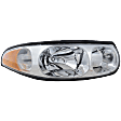 Passenger Side Headlight, with Bulb, Halogen, Custom Model, with Fluted High Beam Surface