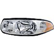 Driver Side Headlight, with Bulb, Halogen, Custom Model, with Fluted High Beam Surface