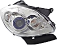 Passenger Side Headlight, with Bulb, Halogen, Models without Auto Adjust