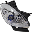 Passenger Side Headlight, with Bulb, Halogen, Models without Auto Adjust, CAPA Certified