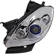 2012 Buick Enclave - Driver Side Halogen Headlight, With bulb(s), For Models Without Adaptive Frontlighting Systems (AFS), OE Replacement