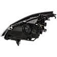 Passenger Side Headlight, With Bulb, Halogen, Base Model, Not for Models With Xenon and Adaptive Headlights