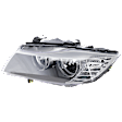 Driver Side Headlight Halogen, Without Bulb, Sedan/Wagon Only