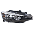 2012-2015 BMW 320i - Passenger Side Headlight, with Bulb, Halogen, Base Model, Sedan/Wagon