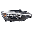 2012-2015 BMW 320i - Passenger Side Headlight, with Bulb, Halogen, Base Model, Sedan/Wagon