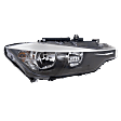 2012-2015 BMW 320i - Passenger Side Headlight, with Bulb, Halogen, Base Model, Sedan/Wagon