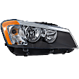 Passenger Side Headlight, with Bulb, Halogen, Clear Lens, CAPA Certified
