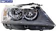 Passenger Side Headlight, with Bulb, Halogen, Clear Lens, CAPA Certified