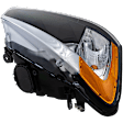 Passenger Side Headlight, with Bulb, Halogen, Clear Lens, CAPA Certified