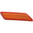 2012 BMW 320i - Front, Passenger Side Bumper Reflector, Sedan