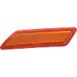 Front, Driver Side Bumper Reflector