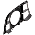 Front, Driver Side Fog Light Trim, Textured Black, Side Bumper Grille, Base Model, with  M Package