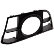 Front, Driver Side Fog Light Trim, Textured Black, Side Bumper Grille, Base Model, with  M Package