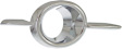 Front, Passenger Side Fog Light Trim, Chrome Insert, Ring Bezel
