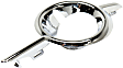 Front, Driver Side Fog Light Trim, Chrome Insert, Ring Bezel