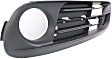 Front, Driver Side Fog Light Trim, Primed, Side Bumper Grille, Base Model, For Standard Models Without M Package