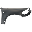 Front, Passenger Side Fender, With Head Lamp Washer Hole