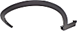 Front, Driver Side Fender Trim, Textured Black