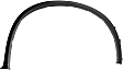 Front, Passenger Side Fender Trim, Textured Black