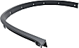 Front, Passenger Side Fender Trim, Textured Black
