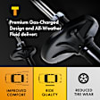 Rear, Driver or Passenger Side Bare Strut, Base Model, Without Electronic Suspension