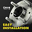 2006-2011 Buick Lucerne - Front, Driver or Passenger Side Wheel Hub, with Bearing, with Sensor