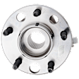 Front, Driver or Passenger Side Wheel Hub, 5 Lugs, With Bearing, With Sensor