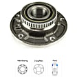 Front, Driver or Passenger Side Wheel Hub, With Bearing, 5 x 4.72 in. Bolt Pattern