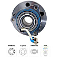 Wheel Hub, 5 Lugs, With Bearing, With Sensor