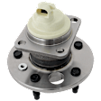 Rear, Driver or Passenger Side Wheel Hub, With Bearing, With Sensor, 5 x 4.53 in. Bolt Pattern