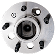Rear, Driver or Passenger Side Wheel Hub, With Bearing, With Sensor, 5 x 4.53 in. Bolt Pattern