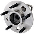 Rear, Driver or Passenger Side Wheel Hub, With Bearing, With Sensor, 5 x 4.53 in. Bolt Pattern