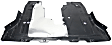 Front Engine Splash Shield, Engine Under Cover, With Aluminum Pad