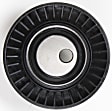Accessory Belt Idler Pulley, 3.15 in. OD, 0.4 in. ID, 0.96 in. W, Flat, With steel flange, Idler Pulley