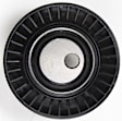 Accessory Belt Idler Pulley, 3.15 in. OD, 0.4 in. ID, 0.96 in. W, Flat, With steel flange, Idler Pulley