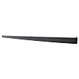 Front, Driver Side Door Molding and Beltlines, Black, With Chrome Trim, Base Model